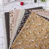 7pcs 50x50cm Cotton Fabrics DIY Floral Dots Assorted Pre-Cut Quarters Bundle Cotton Quilt Fabric Sewing Quilting Patchwork(Brown)