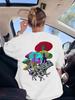 Frog With Mushrooms Printed TShirt Womens Casual ONeck T Shirts Comfortable Loose Short Sleeve Tops Summer Soft Woman Clothes