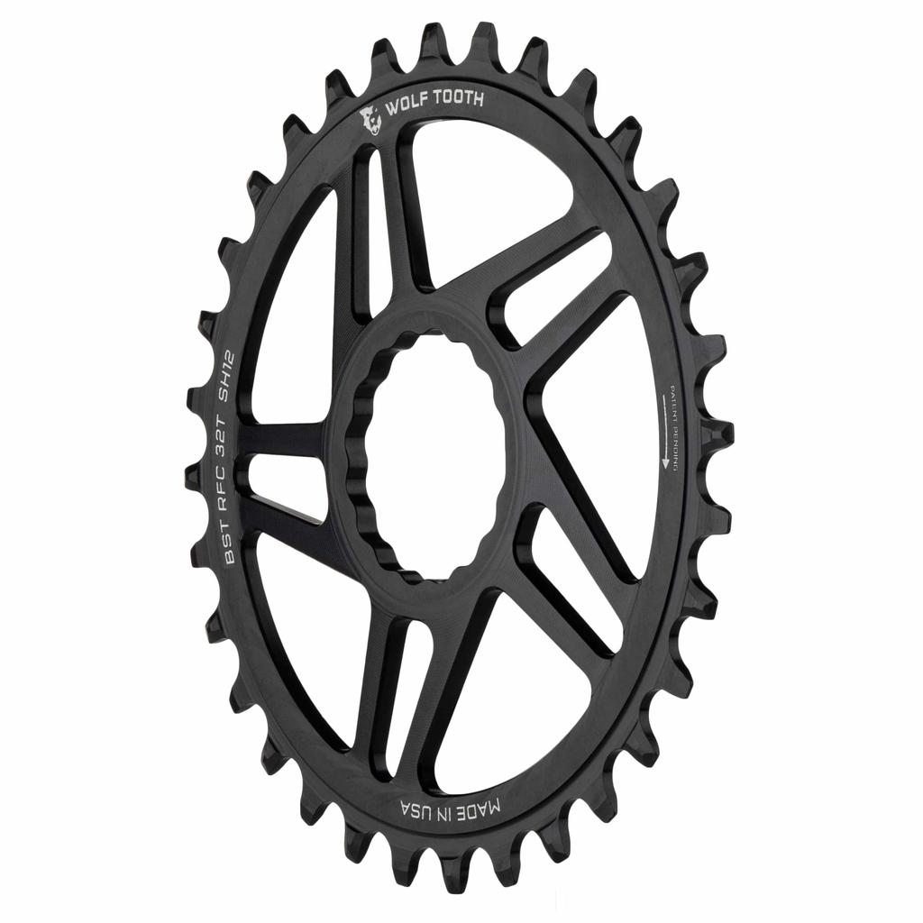 Wolf Tooth Direct Mount Chainring for Race Face Cinch B 32T 0mm Offset Drop-Stop