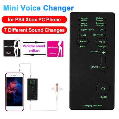 Voice Changer Microphone 7 Sound Changes Mobile Computer Tablet No Drivers Needed Man Woman Girl Baby Deep Voice for Calls Online Games