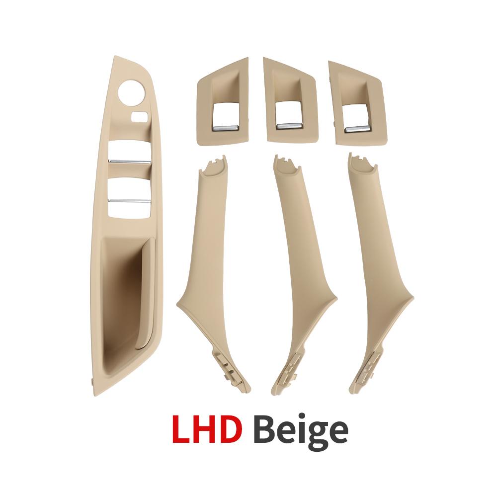 For BMW 5 Series Car Interior Inner Door Handle Panel Pull Trim Cover Window Switch Panel Handle Set For BMW F10 F11