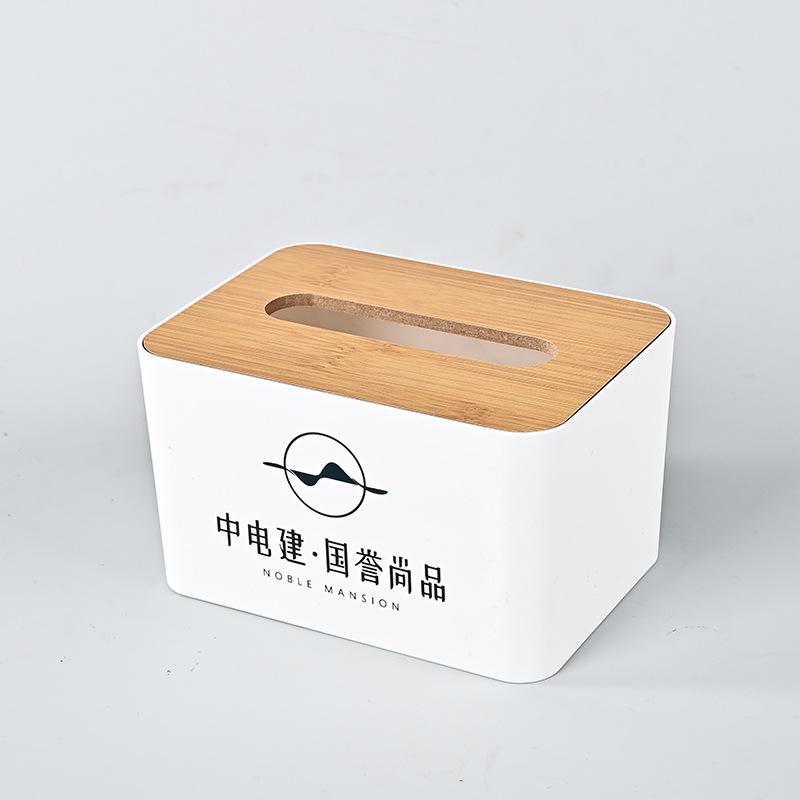 Custom Wooden Tissue Box with Logo for Hotels, Restaurants, and Banks