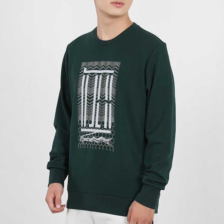 adidas Sport Pullover Fitted Hoodie Men Tops Dark-Green GM4481
