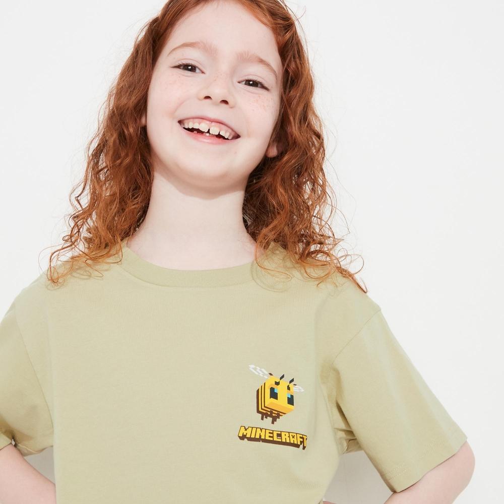 

UNIQLO JAPAN KIDS Футболка с рисунком Minecraft UT (короткий рукав)