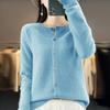 Fashion Women Cardigans Cashmere Sweater Autumn Winter O-neck Long Sleeve Knitwear Female Basic Clothing Tops