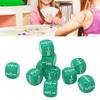 20Pcs Fraction Dice Class Set Plastic 6 Sided Multi Faceted Table Game Accessories for Kids Math Practice