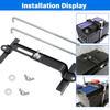Universal Adjustable Battery Hold Down Crossbar 270mm For Car SUV Truck RV J Bolt Corrosion Resistant Battery Holder 12V