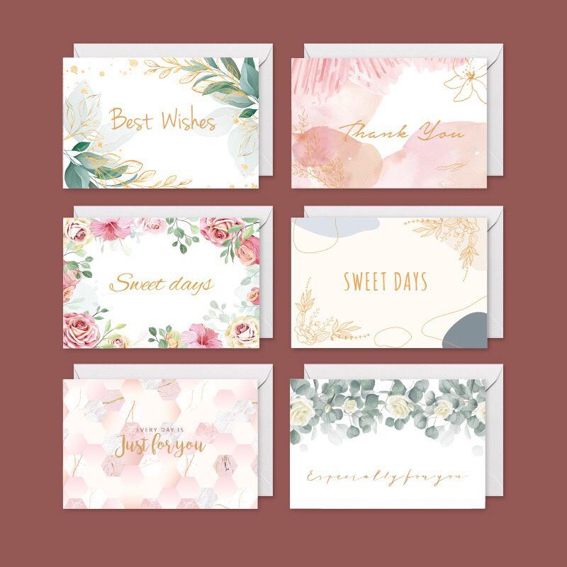Korean-Style Thank You & Holiday Greeting Card with Free Shipping