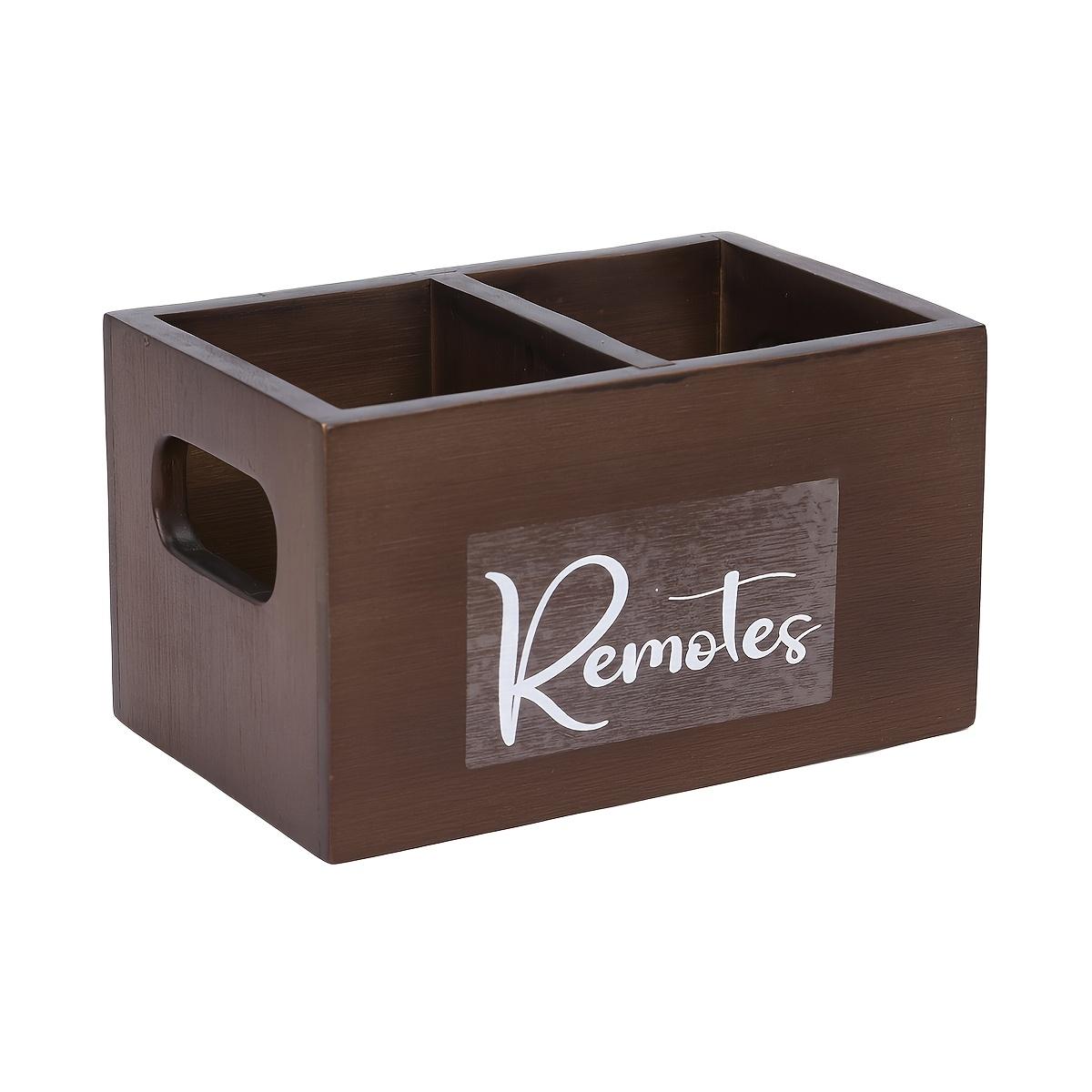 

Держатель для пульта дистанционного управления, Деревенская коробка для хранения пультов, Прикроватный органайзер для ТВ-контроллеров, Деревянный лоток для медиа-органайзера в деревенском стиле для дома