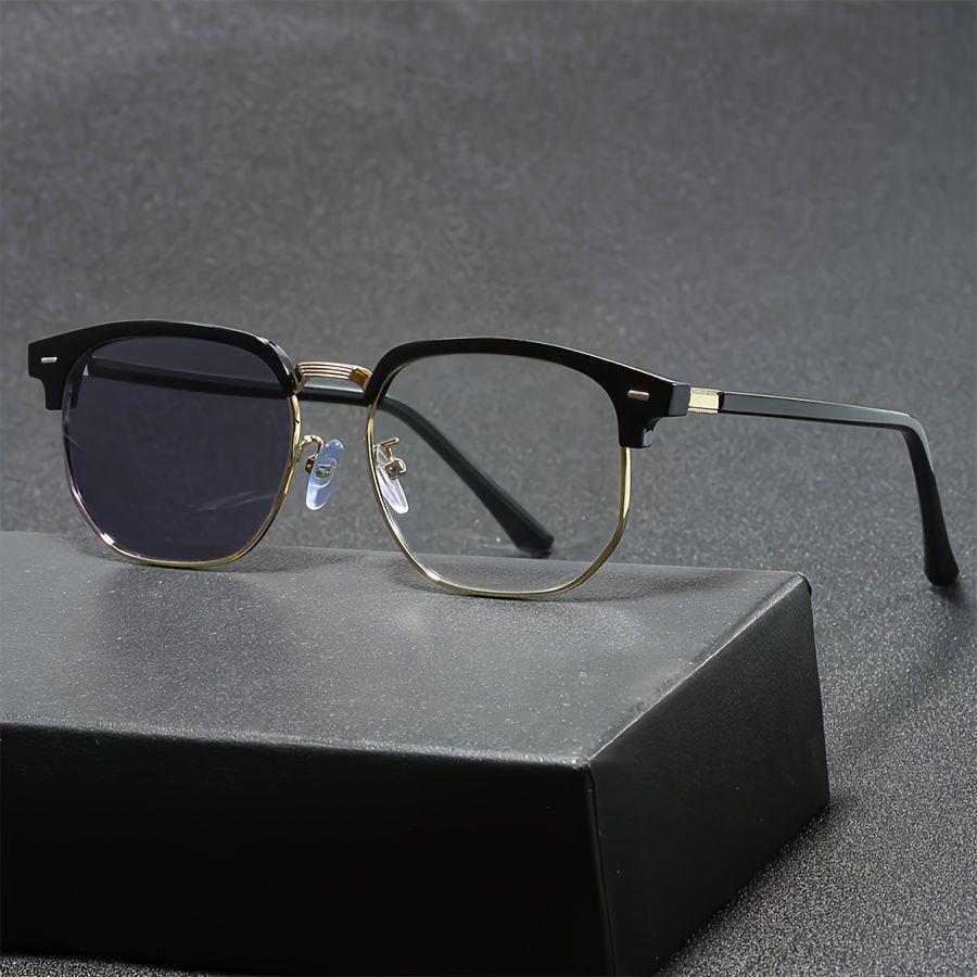 

1PC, classic glasses, pc lens, exquisite and elegant style, suitable for men and women, facial modification золотой