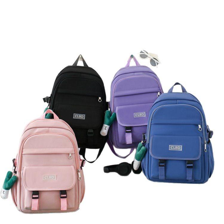Schoolbag New Four-piece Fashionable Versatile Large-capacity Schoolbag Third To Fifth and Sixth Grades Middle and High School Students Backpack