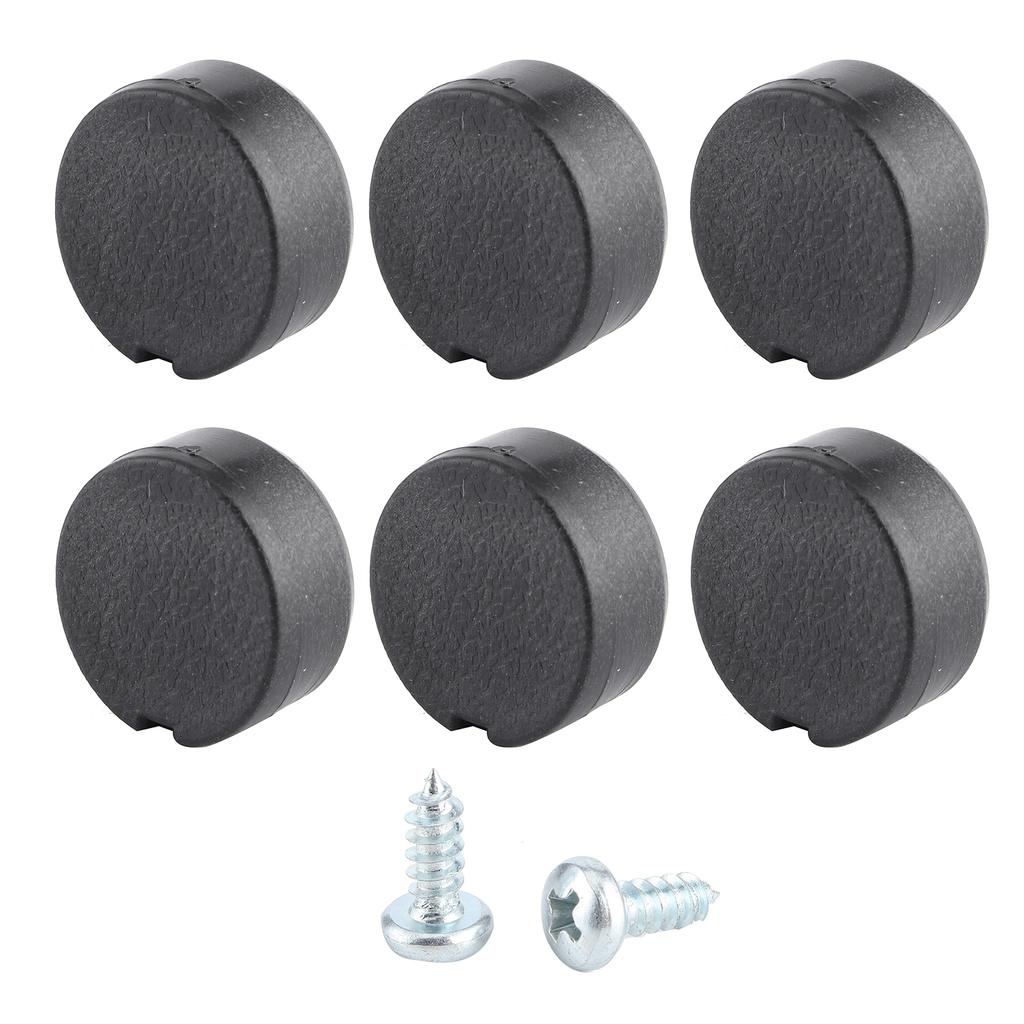 6pcs Threshold Caps Covers Black Automobile Accessory Parts 66788900 Fit for Transporter Kombi T5 T5.1 T6