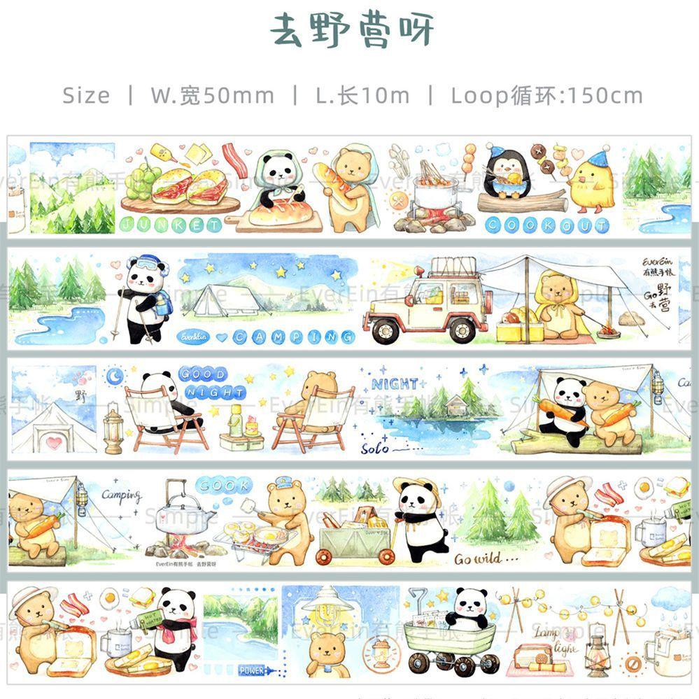 1pcs/1lot Decorative Adhesive Tapes Munchkin's Teeth Bear Masking Tapes Scrapbooking DIY Paper Japanese Stickers