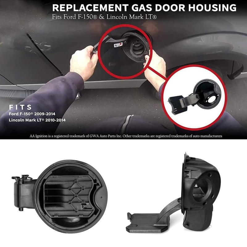 9L3Z-9927936-B Fuel Filler Housing Hinge Pocket Gas  Door Lid Compatible for 50 F 150 2009 2010 2011 2012 2013 2014