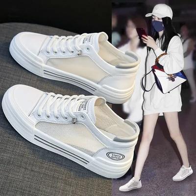 Fashion Fashion Transparent Sports Shoes for Women Gym Luxury Clear Heels Flat Sneaker Woman Casual Canvas Tennis Low White Hit Running