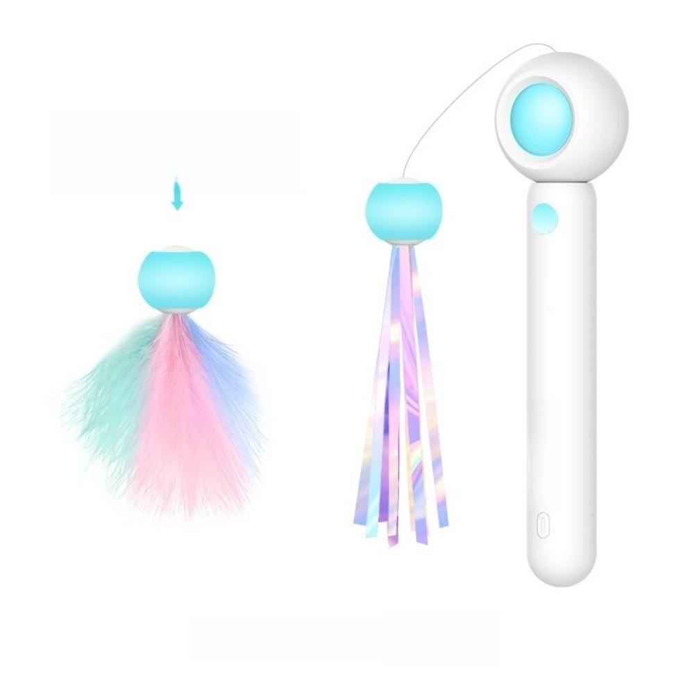 Stretchable Cat Playing Wand Tassel Cat Interactive Toy Funny Pet Playing Teaser