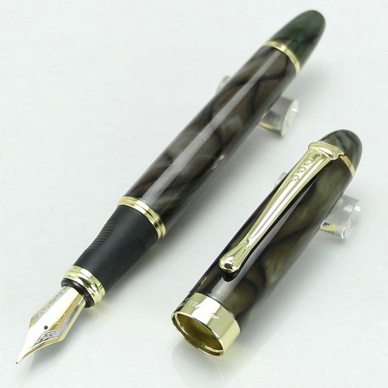 JINHAO X450 High Quality Multicolor White 18KGP Nib Fountain Pen Twist Carven Stationery School&Office Writing