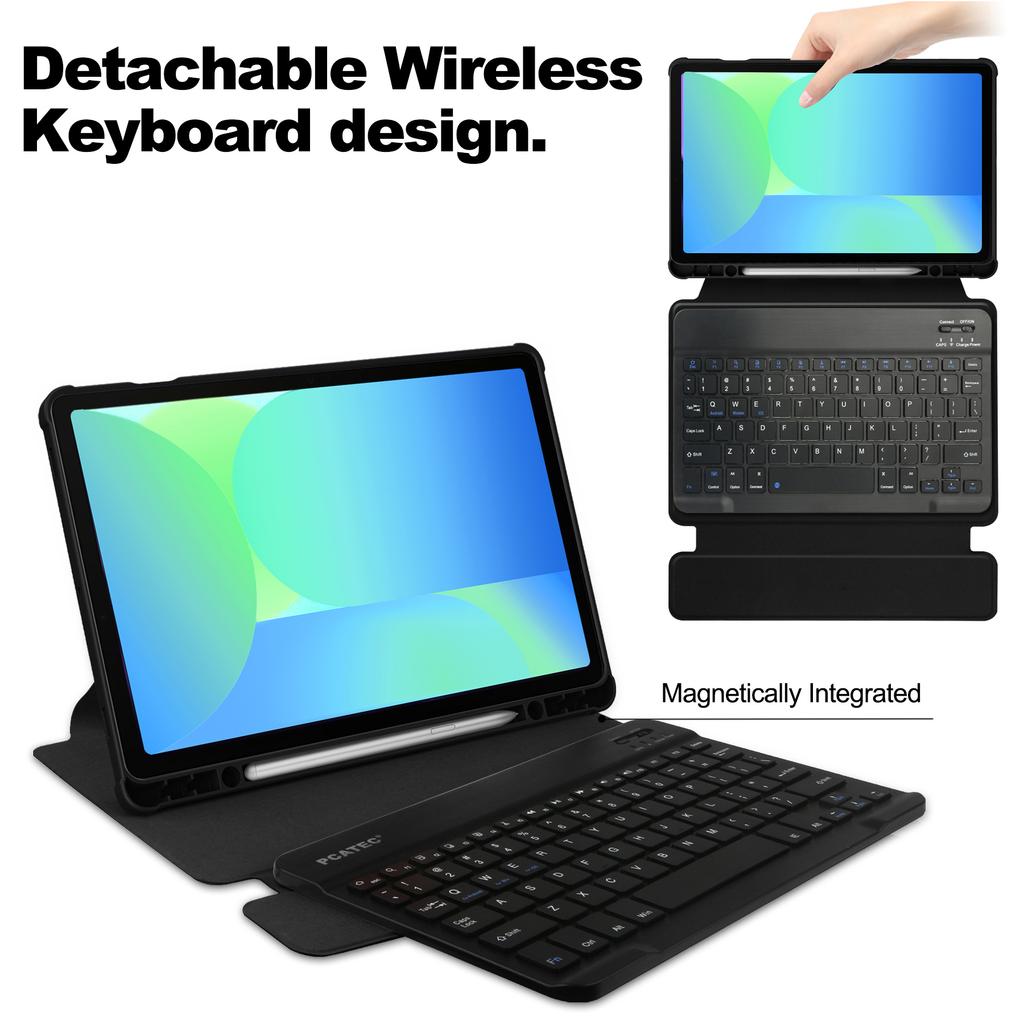 Etui na Samsung Galaxy Tab S10 FE/S9 FE Obrotowa podstawka 360° Skóra PU+Akryl Pokrowiec na tablet (Bez klawiatury)