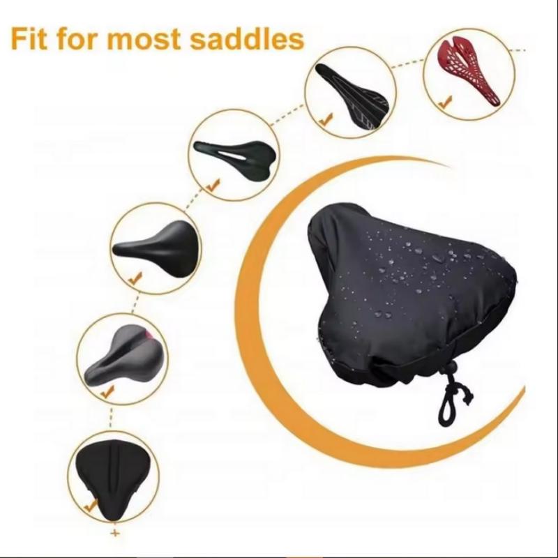 Cover With Drawstring Saddle Guard Bike Saddle Rain Cover Saddle Protective Cover Bicycle Seat Cushion Bicycle Seat Rain Cover
