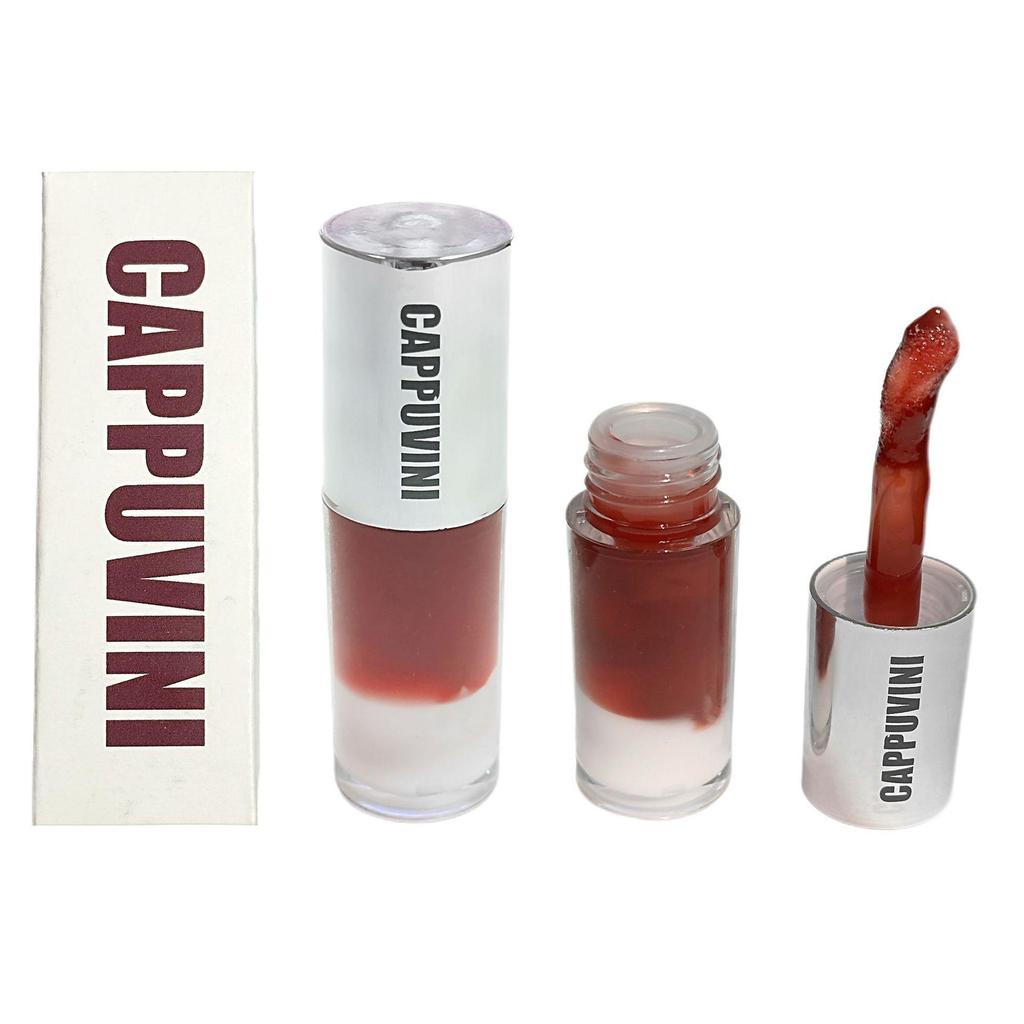 Cappuvini Berry White Kristall Klarer Lipgloss - Aufpolsterndes, Aufhellendes, Feuchtigkeitsspendendes Finish für Schüler