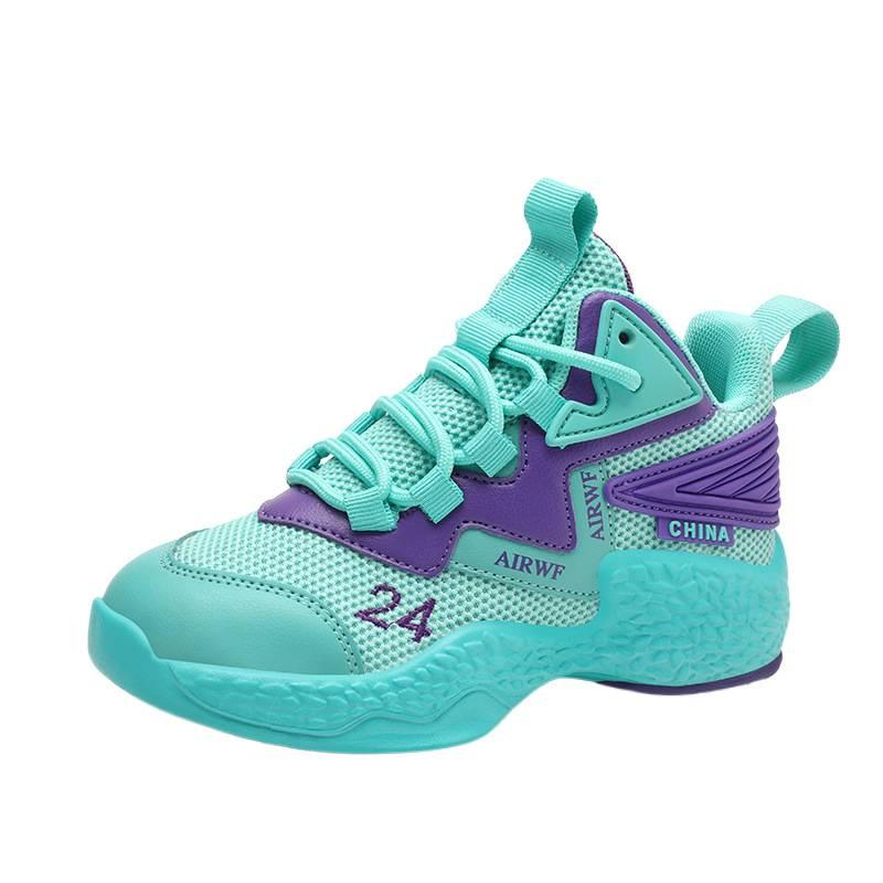Children's basketball shoes spring and summer breathable light sports shoes friction sound boys student training shoes girls shoes