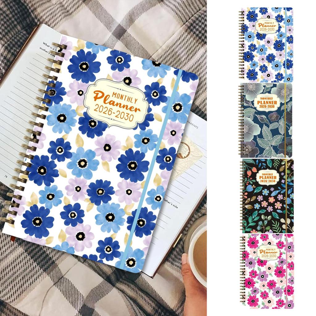 2026-2030 Langzeitplaner Terminkalender Monatsplaner Spiralbindung Wochen- und Monatsplaner für Schüler, Studenten, Geschäft