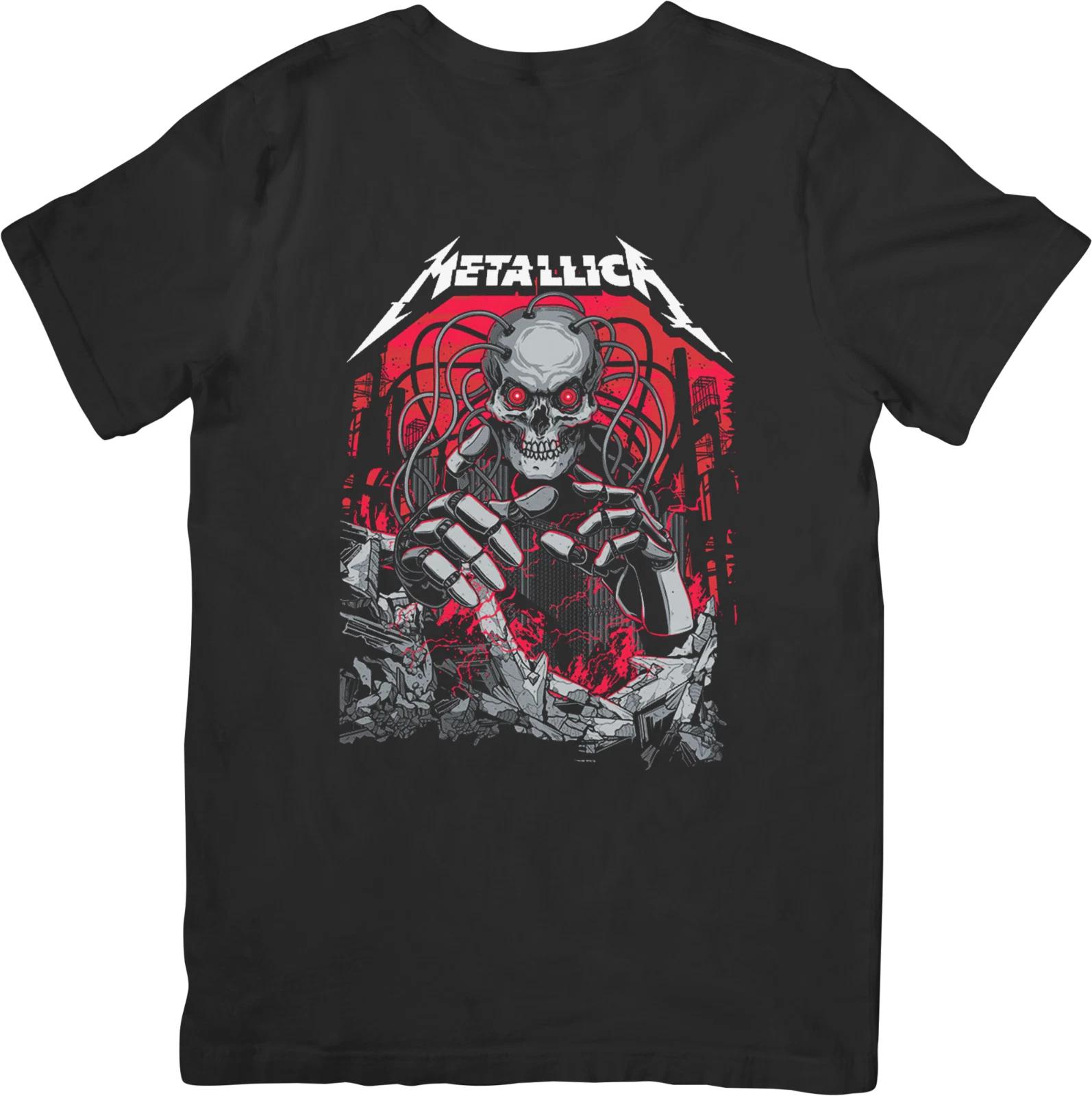 

Matallica Music Unisex Fit for Men & Women Quality Cotton T-Shirt Black 3XL