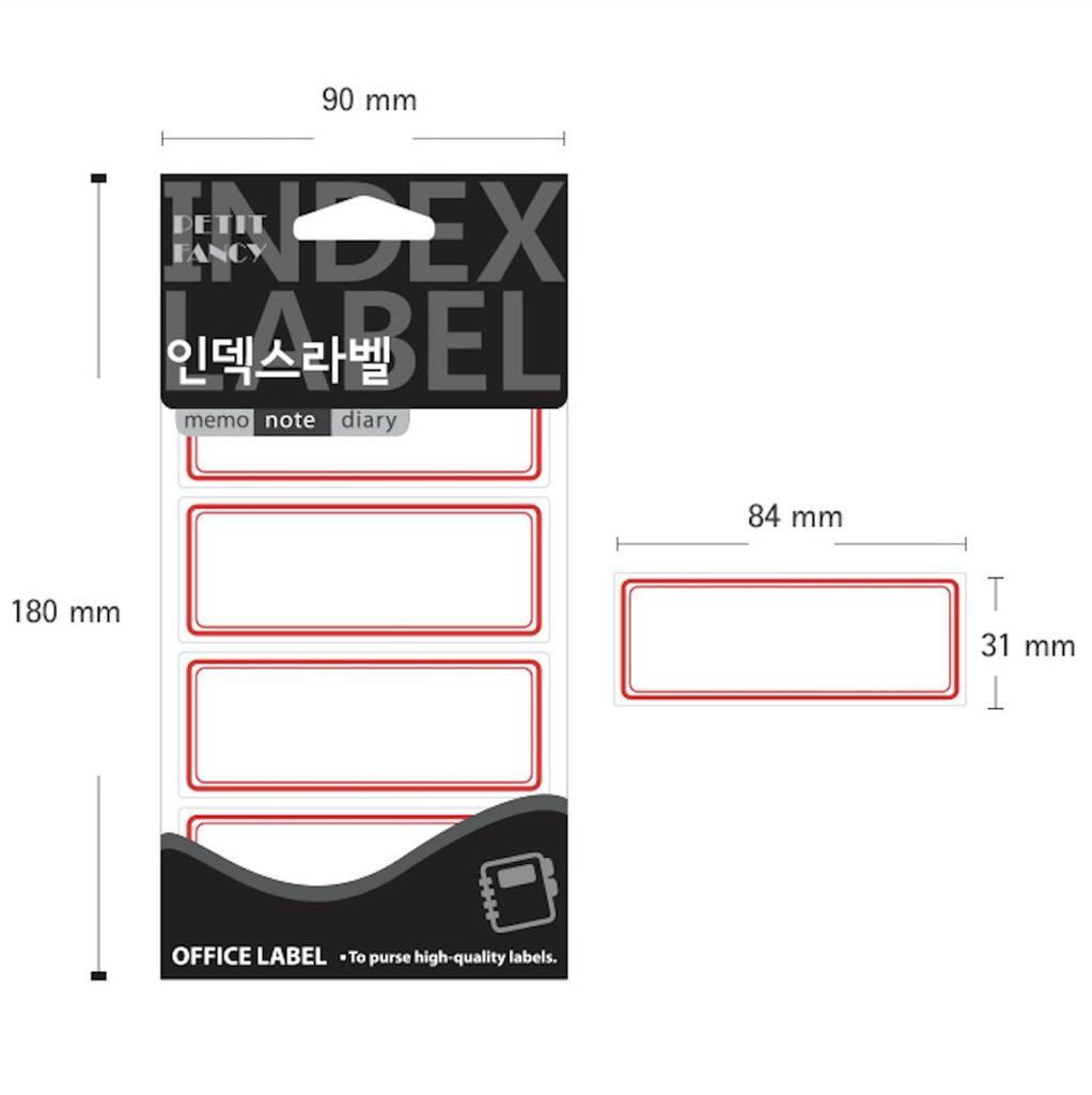 Petit Fancy Naklejki na etykiety (10 szt.) Etykieta indeksowa / Etykieta kategorii / Etykieta biurowa / Naklejki na etykiety / Narzędzia do znakowania / Etykieta na indeks - 48 opcji