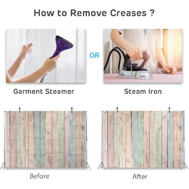 BELECO 7x5ft Fabric Colorful Wood Backdrop Easter Pastel Colored Wood Planks Photography Backdrop Easter Decor Birthday Party Baby Shower Boy Girl