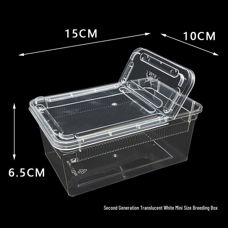 2nd Gen Reptile Breeding Box for Spiders, Frogs, Snails, Silkworms, Geckos, Snakes, and Turtles