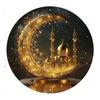Retro Round Metal Tin Signs Sun And Moon Face Decor Pattern Nostalgic Iron Painting Novelty For Cafe Bar Man Cave Wall Decor