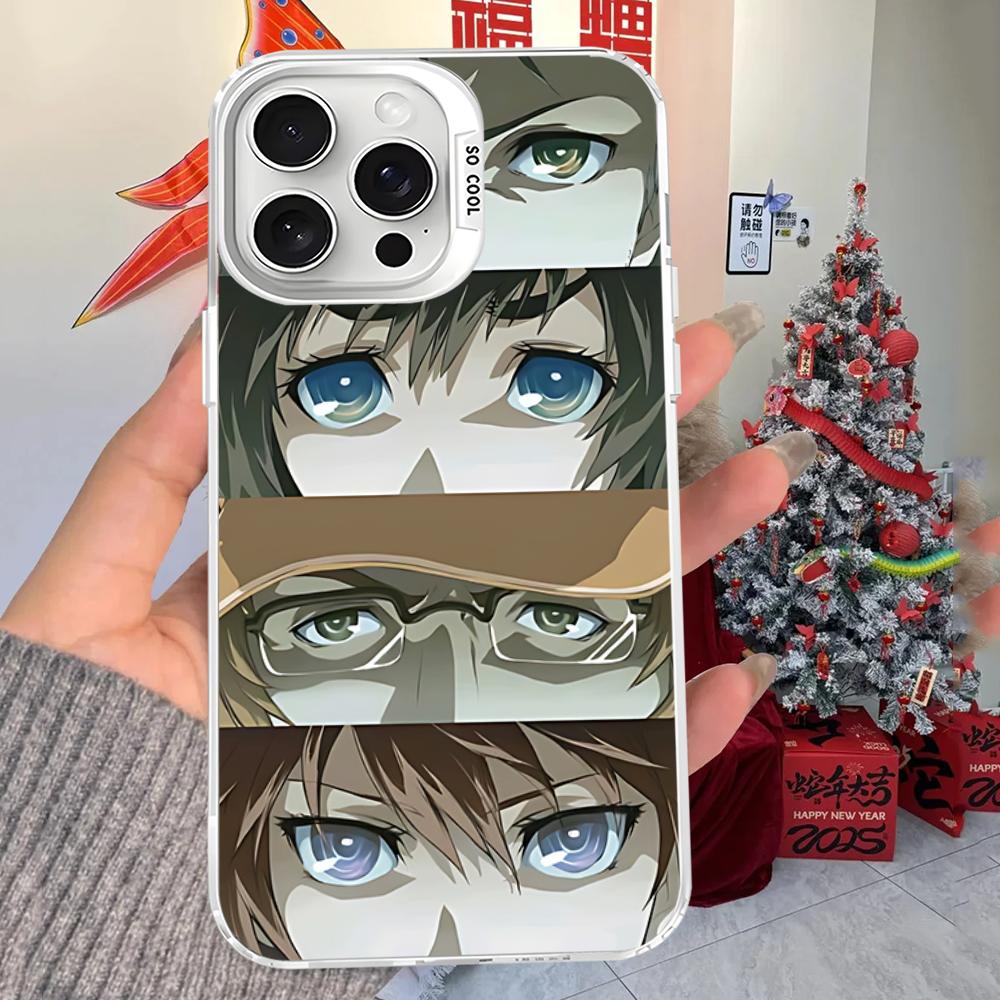 Anime Movie Steins Gate Phone Case For IPhone 16 15 14 13 12 11 Pro Max X XR XSMAX 8 7 Plus Matte Shockproof Back Cover