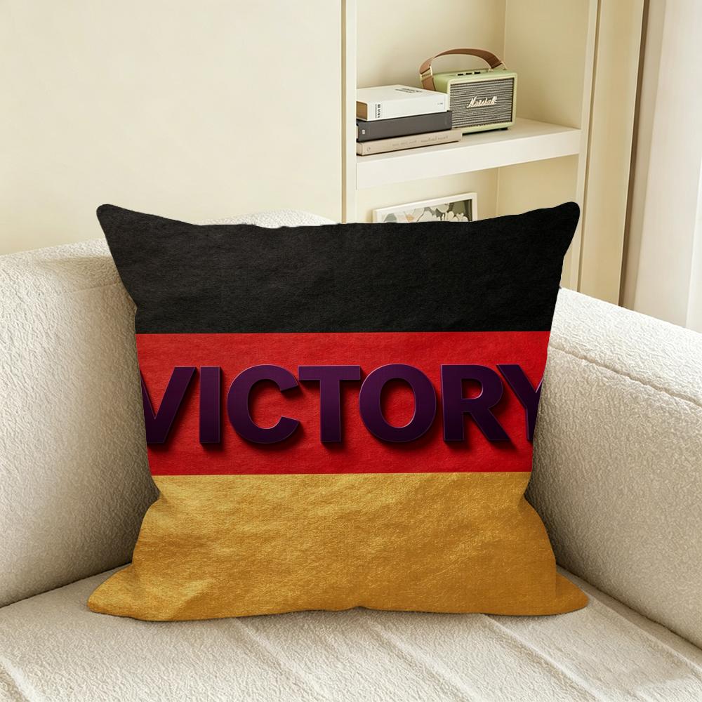 G-Germany Triumph Cushion Cover Natural Linen Pillowcase Set, All-In-One Decor For Sofa, Bedroom & Chair