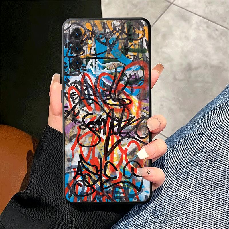 Graffiti Fashion Art Soft Phone Case for Samsung A17 A37 A57 A16 A26 A36 A56 A15 A25 A35 A55 A14 A24 A34 A54 A13 A23 A33 A53 A52