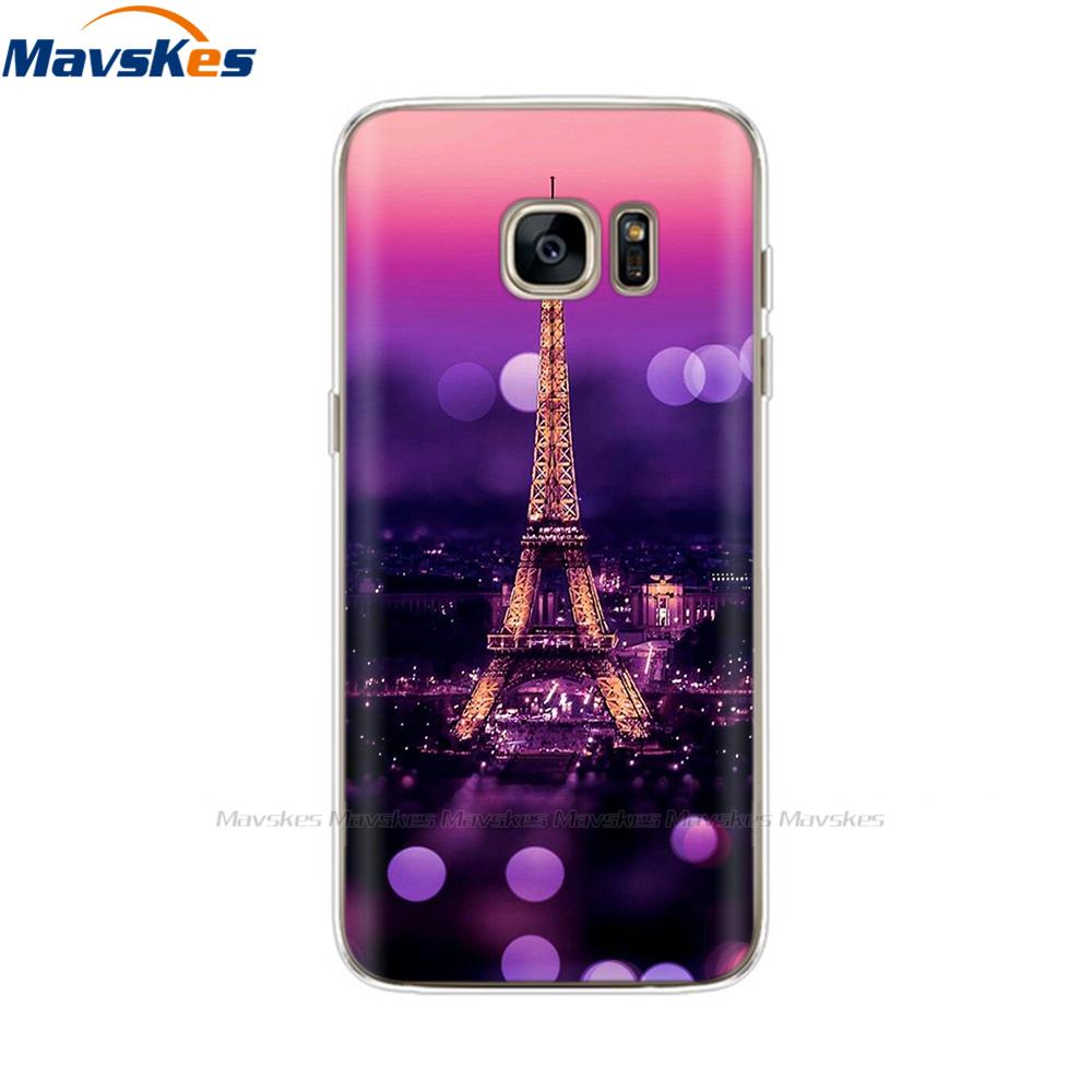 Custodia in Silicone Cartone Animato Per Samsung Galaxy S7 Custodie Cover Fiore Morbido TPU Custodia per Telefono Per Samsung S7 edge G930F G930FD G930W8 Funda