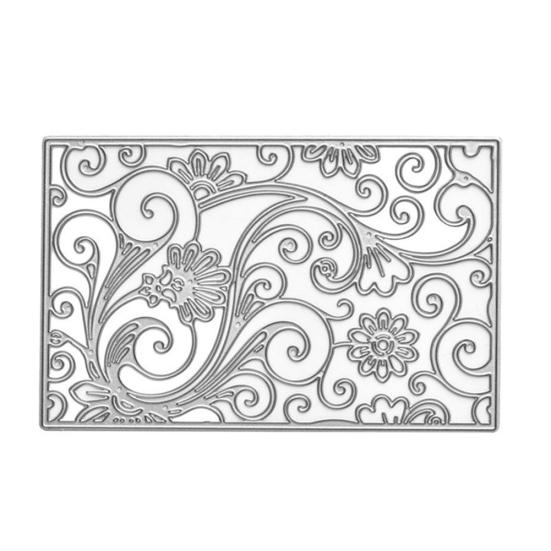 

Цветочный фон дизайн DIY скрапбук плесень тиснение резки штамп карты ремесло инструмент серебряный