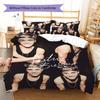 Set Copripiumino Trapuntato con Fantasia Bieber Federa Decorazione Casa Regalo (1 * copripiumino + 2 * federa, senza nucleo)
