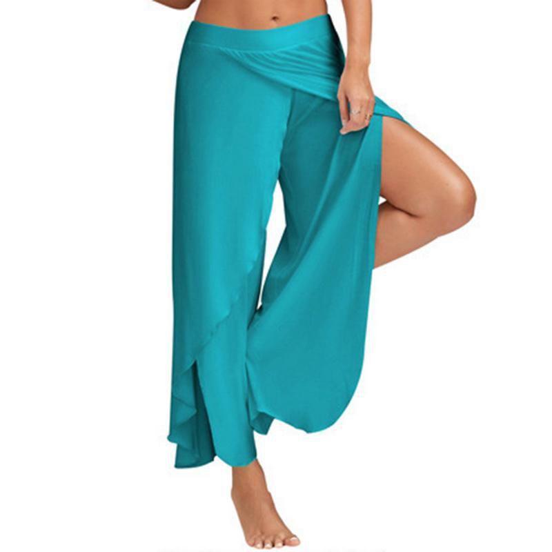 Women's Summer Casual Wide Leg Pants In Premium Quality Solid Color Design