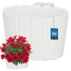 KOTARBAU® Single Balcony Flowerpot for Railing with Hanging Bracket, Rustic White, 200 MM
