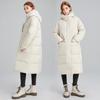 New fashionable versatile long knee-over hooded cotton-padded jacket in winter loose and thick warm cotton-padded jacket