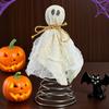 Halloween Ghost Tree Topper Spooky Small Gauze Ghost Christmas Treetop Ornaments for Halloween Party Home Decor