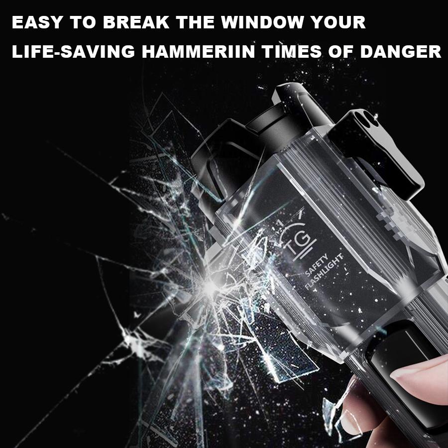 KDULIT Multifunction LED Dual Light Source Flashlight Built-in 1800mAh Battery Type-C Rechargeable Emergency Slide Zoom Torch