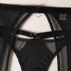 Black Sheer Mesh Wire-Free Sexy Women's Lingerie Set