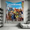 Zootopia Adventure Wall Tapestry Fashion Print Background Cloth Home Decor Atmospheric Background Cloth Work Of Art