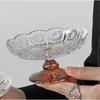 Europeisk Lett Luksus Krystallglass Kakestativ Fruktfat Snacksbrett Dessert Holder for Bryllup Høyfotet Cupcake Utstilling