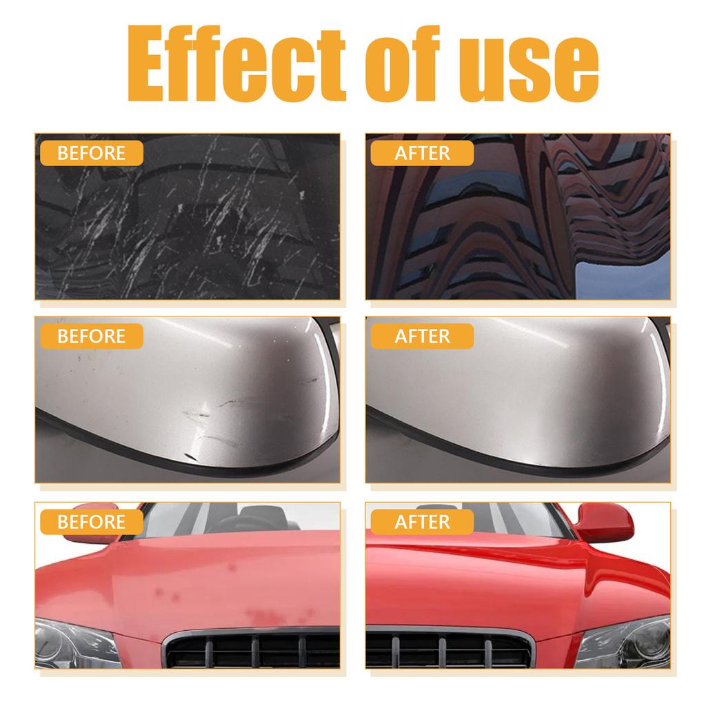 60ml/2oz Car Scratch Remover Universal Scratch Repair Paste with Sponge Car Paint Auto Surfaces Scratch Polishing Wax