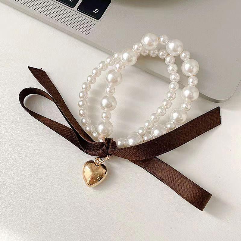 

Модные черные бархатные резинки для волос, винтажные жемчужные резинки для волос, элегантные резинки для волос, простые женские резинки для волос, повязки на голову