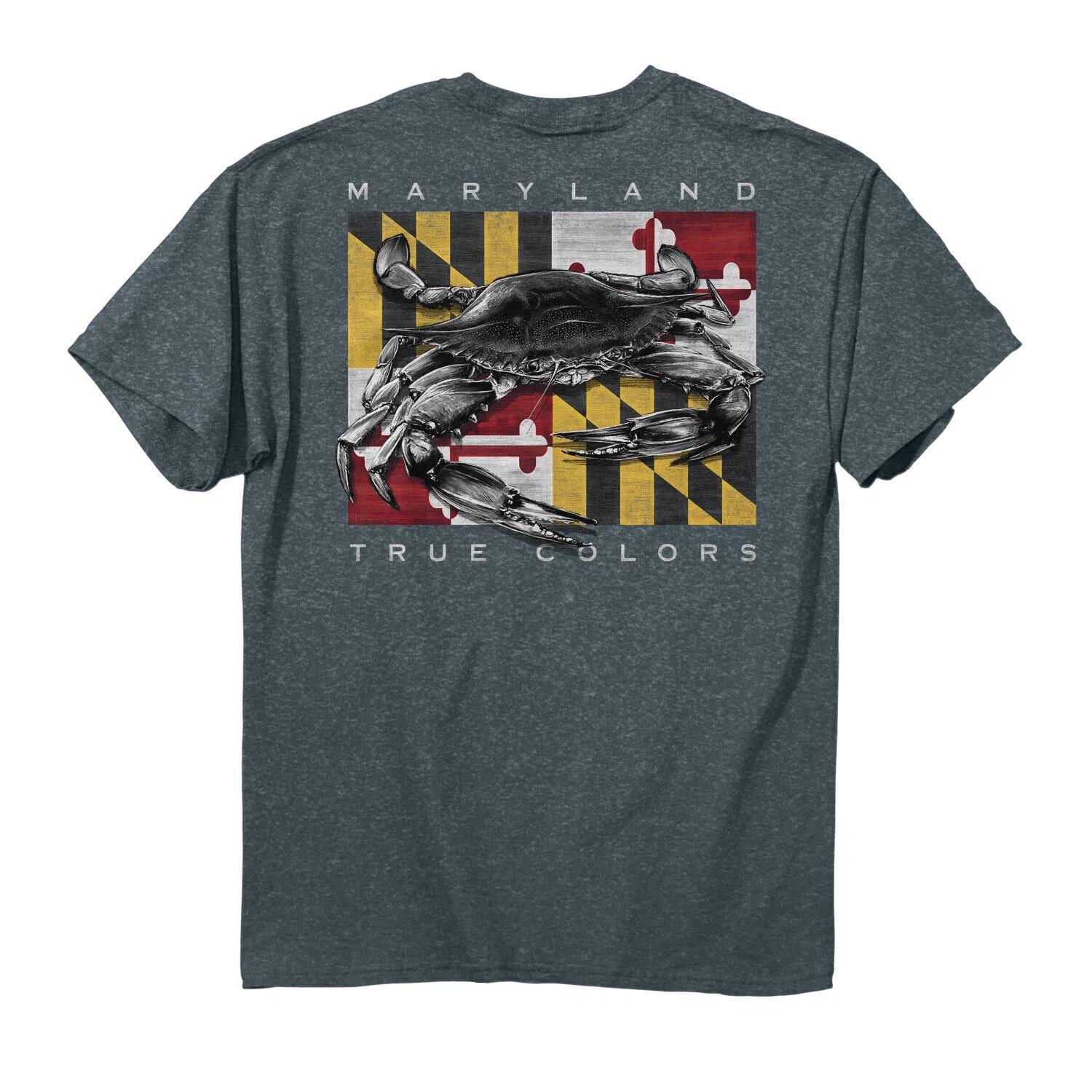 New MARYLAND MY MARYLAND TRUE COLORS CRAB T Shirt XL
