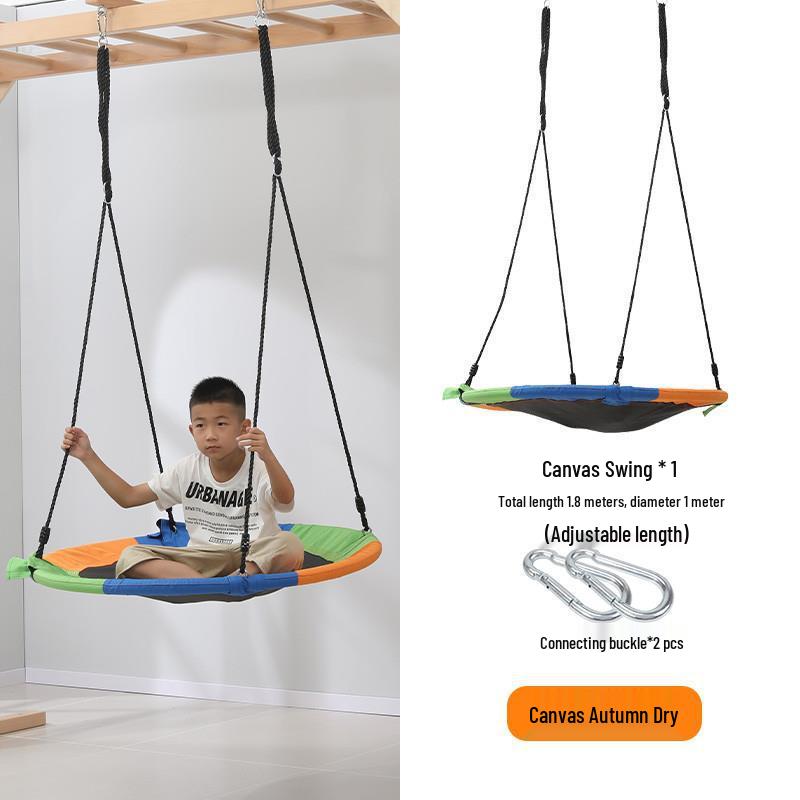 Outdoor Kids' Rope Ladder Swing for Sensory Integration and Climbing Activities