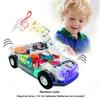 1Pcs Spinning Gears Police Car Toy LED Lights Music Car Model Durable Light Up Toy Car  for Kids